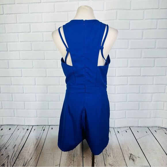 Love Riche Royal Blue Romper with Pockets - Size Large - Picture 5 of 7